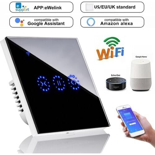 Tuya Smart Life WiFi Curtain Switch Electric Motorized Blinds Ewelink APP Voice Control by Alexa Echo for Mechanical Blinds