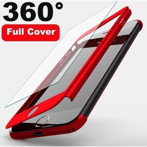 360 Degree Shockproof Case For VIVO Y15 Y12 Full Cover For VIVO Y15 Y12 Y17 2019 Y15 Y11 Y17 U10 U3X Case With Tempered Glass