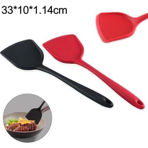 Silicone Turners Gadgets Kitchen Tools Non-stick Egg Fish Frying Pan Scoop Spoon Fried Shovel Turner Spatula Cooking Utensil