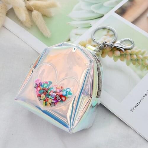 Cute Fashion Women Girls Key Ring Wallet Coin Purse Mini Purses Zipper Small Change Bag