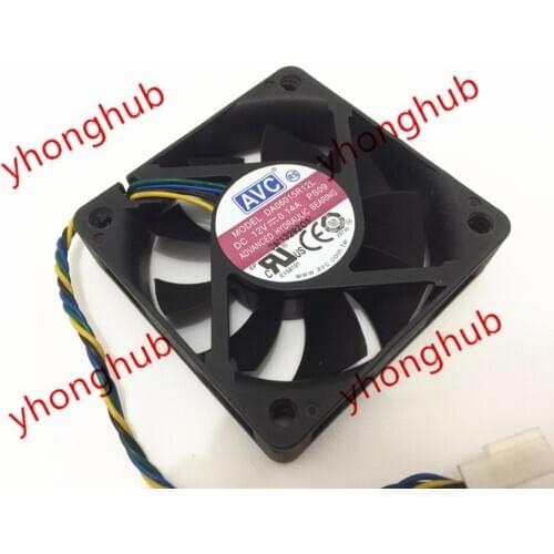 AVC DA06015R12L PS08 PS09 Server Cooling Fan DC 12V 0.14A 60x60x15mm 4-wire