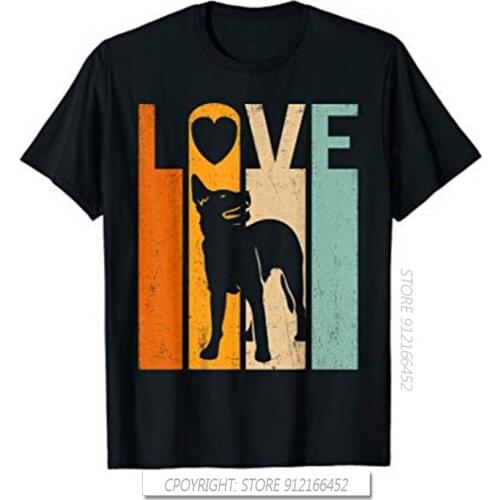 Proud Love Australian Cattle Dog Vintage T-Shirts Lover Fathers Day New Fashion Mens Tee T Shirt Streetwear