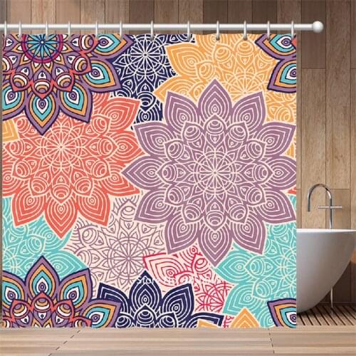 Shower Curtain of Small Fresh Flowers Restoring Ancient Ways Collects Hook Contracted Nordic Wind Home Installs Bathroom Curtain