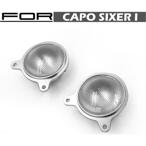 1 pair Metal Simulation Front Light Headlight Cover for 1/6 Capo Samurai Jimny RC Car Accessories