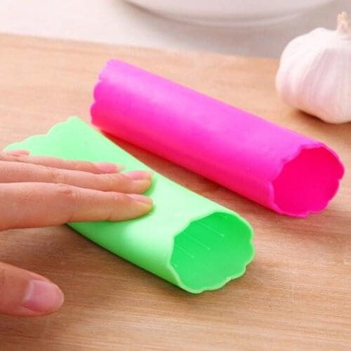 1Pcs Garlic Stripper Tube Peeling Garlic Peeling Silicone Non-toxic Safety Gadget Garlic Stripper Easy Useful Home Kitchen Tools