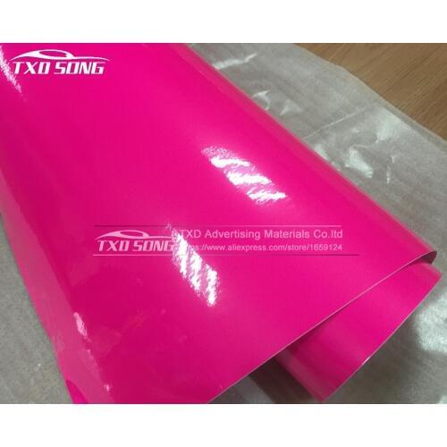 20cm*152cm/Lot Glossy Fluorescent Vinyl Film Self Adhesive Car Wrapping Sticker With 3 Colors For Choice Fluorescent Car Sticker