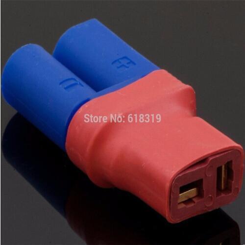 200pcs /Lot No Wires EC5 Female to Male T-Plug Adapter EC5 T - Plug Adapter