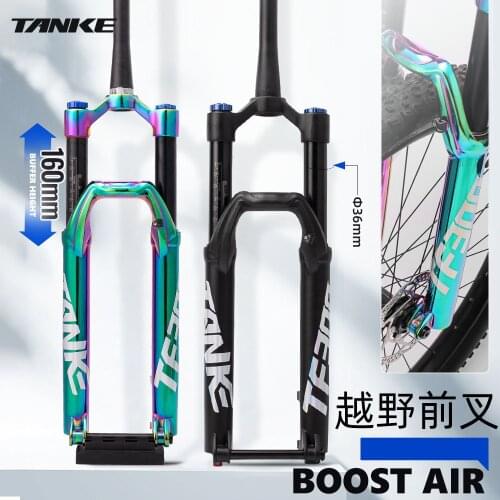 27.5/29ER Cross Road MTB Bike Mountain Bicycle Air Suspension Fork BOOST 110*15MM Enduro Trail Thru Axle Taper Shock Absorber