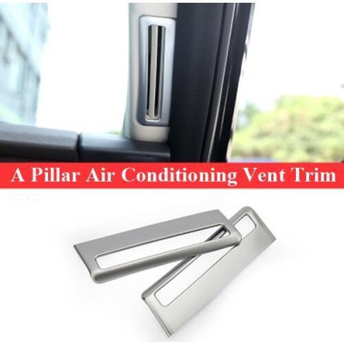 ABS Chrome Car A Pillar Air Conditioning Vent Cover Trim Stickers For Land Rover Discovery 5 2017 Car-Styling Accessories