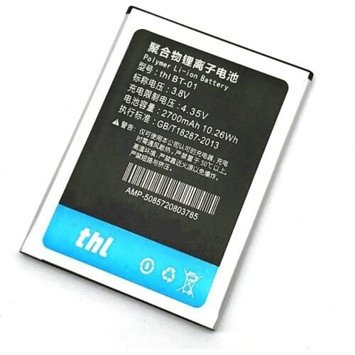 BT-01 For THL T100S Battery for THL T100 T11 DNS S5008 Batterie Bateria ACCU AKKU 2700mAh