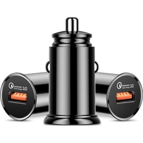 Car Charger Mini Fast Charging 3.1A QC3.0 USB Auto Charger Adapter for Xiaomi Samsung iPhone for tablet, navigator, car DVR