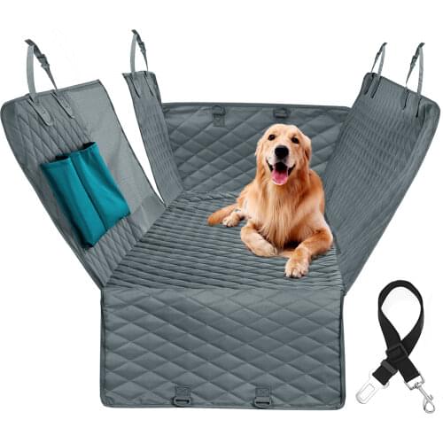 Dog Car Seat Cover Waterproof Dog Travel Mat Pet Carrier Hammock Pet Car Back Seat Protector Cover For Small Medium Large Dogs