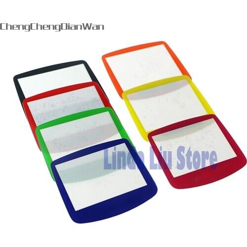 ChengChengDianWan 7 colors For GBA System Replacement Protective plastic Screen Lens Protector 10pcs/lot
