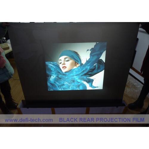 DfLabs 2 square meters black color Rear projection screen/foil/film for 3D holo display, trade show ,retail advertising