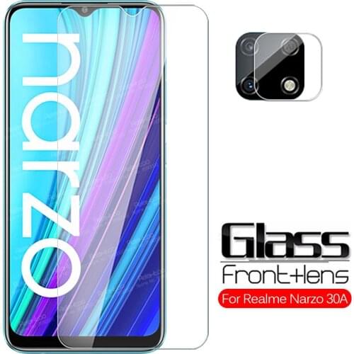 For Realme Narzo 30A Glass Camera Tempered Glass For Oppo Realme Narzo30A 30 A 6.5" Screen Protector Cover Protective Lens Film