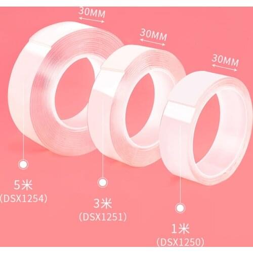 Nano Double Sided Tape Transparent Self-Adhesive Tape Traceless Reusable Tapes Glue Sticker Car Kitchen Bathroom Wall Stickers