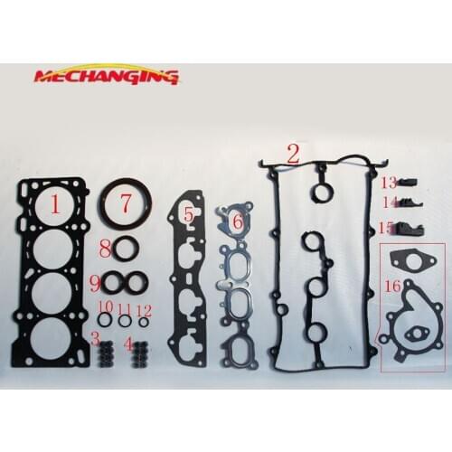 FS FS7G FS2C For MAZDA 626 323 MX-6 Full Set Engine Rebuild Kits Automotive Spare Parts Engine Gasket 8AGX-10-271 50138600