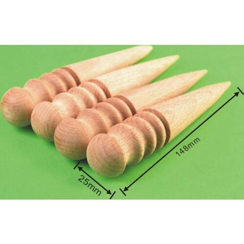 Wood Slicker Leather Leathercraft Solid Wood Round Burnishing Edge For Polished Edge Leather Craft Working Tool