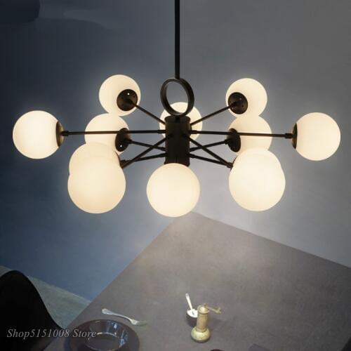 Modern Milk White Magic Peas chandelier lights Nordic creativityDining Room Living Room Bedroom Bar LED Hanging Lamps Fixtures