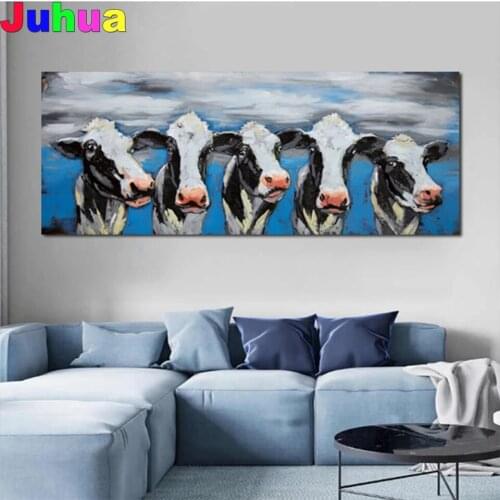 Dairy Cow Posters diy Diamond Painting mosaic Diamond stitch Full drill 5d Funny Cute Animal diamond Embroidery home Decor