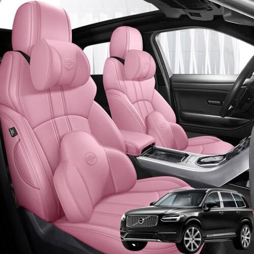 NAPPA Leather 5 seats Car seat covers For Volvo xc90 2007 2008 2009 2010 2011 2012 2013 2015 2016 2017 2018 2019 accessories