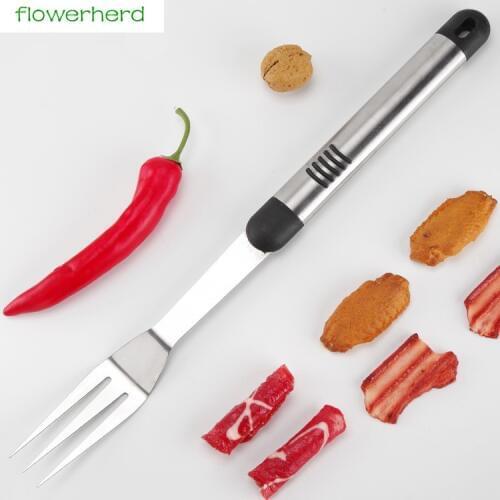 Stainless Steel BBQ Fork Grill Utensil Kit Outdoor Camping Barbecue Forks