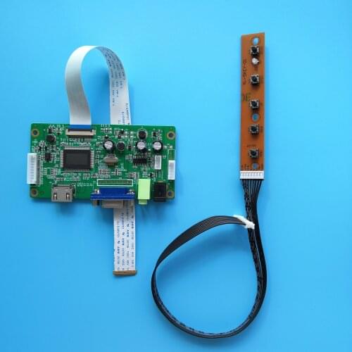 For B156XTN07.1 1366X768 EDP LED DIY LCD DRIVER Controller board 15.6" KIT VGA SCREEN display 30Pin monitor