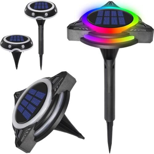 New Solar Garden Underground Buried Lights LED Solar Ground Lights Waterproof Light Sensing Landscape Lights For Lawn Pathway