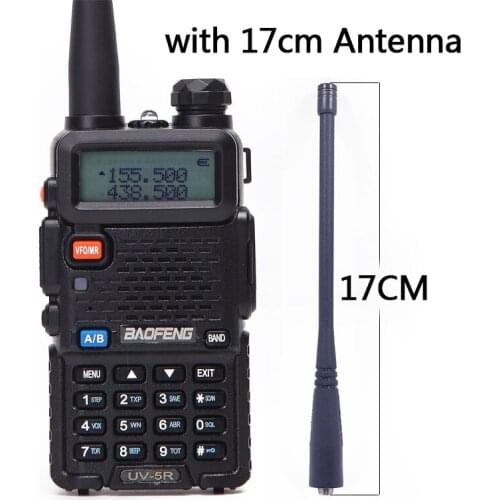 BaoFeng UV-5R Walkie Talkie Dual Band Two Way Radio Pofung uv 5r Portable Ham Radio Transceiver Baofeng UV5R 17cm antenna