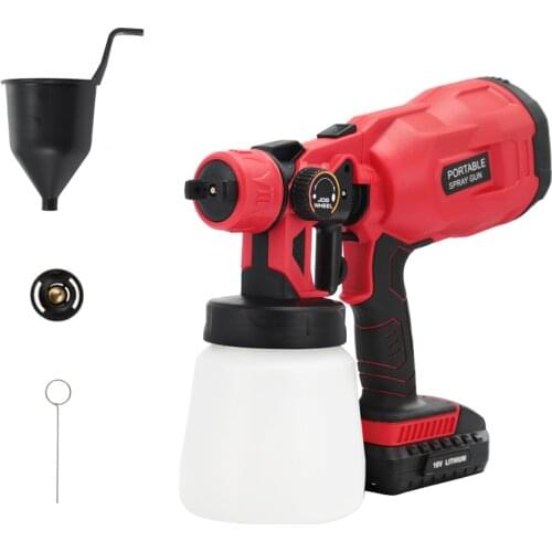 Electric Spray Gun 800ml Household Paint Sprayer High Pressur Gun Flow Control Airbrush Easy Spraying Cordless