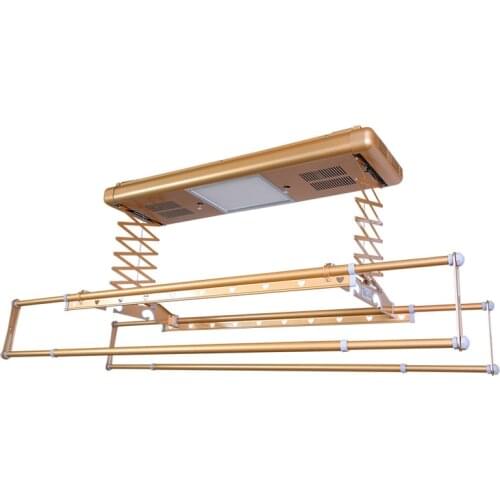 Nordic Simple Multi-function Electric Drying Rack Home Small Apartment Remote Control Smart Lifting Aluminum Alloy Hanging Type