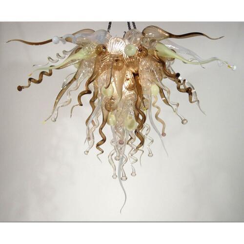 Light Browm Pendent Lights Modern Hanging Lamps Glass Chandeliers LED Bulbs Lightings