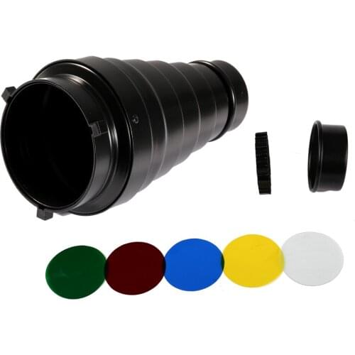 Bowens Mount Version Video Light Fittings Continuous Light for Studio Video Recording 5pcs Color Filter Kit