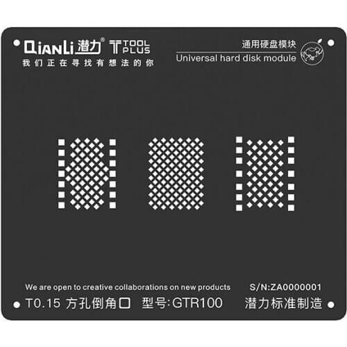 3D Black Steel BGA Stencil for iPhone 6/7/8 HDD NAND Hard Disk Planting Tin Template BGA Reballing Soldering Net