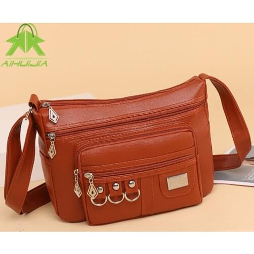 High Quality Female Handbag Luxurious Designer Messenger Bag 2021 New Pu Leather High Capacity Shoulder Bags Fashion for Women