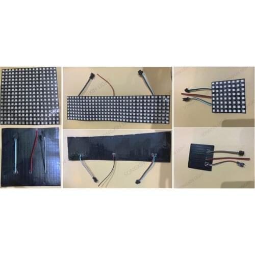 WS2812B WS2812 LED Panel Digital Flexible Matrix 16*16 256 Pixels Individually Addressable DC5V 5050 RGB Full Dream Color UW