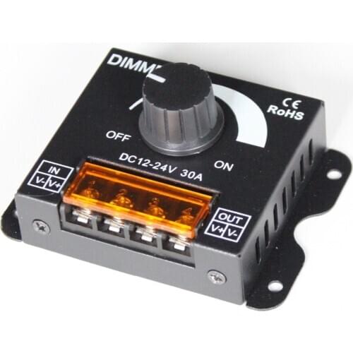 10pcs a lot, 30A LED PWM dimmer, Work voltage: DC12-24V