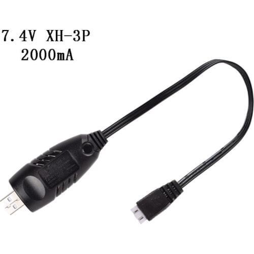 2021 New 7.4v Charger 2000mA /1000mA/500mA XH-3P 2S Li-ion Electric RC Toys Aircraft Car