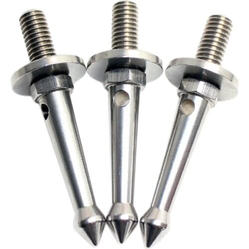 3Pcs Stainless 3/8 Inch Tripod Foot Spikes for Softer Looser Terrain Spikes for Gitzo/Manfrotto/Siri/Benro, Etc.Tripod