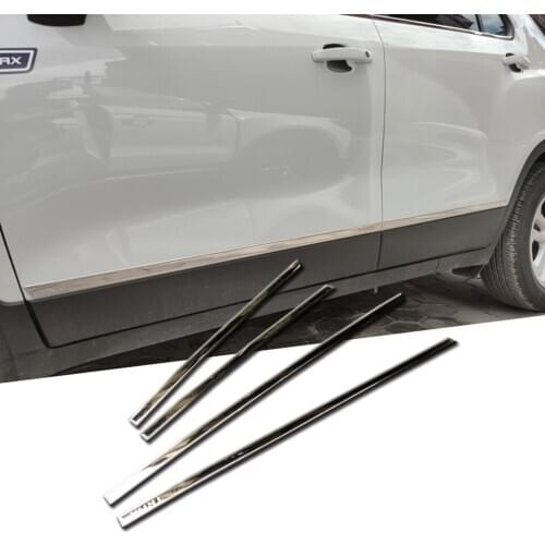 4 Pcs Stainless Steel Side Door Body Molding Trim Strips Cover For Chevrolet Trax Tracker 2014 2015 2016 2017 2018 2019