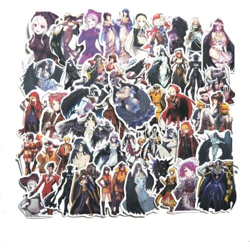50Pcs Anime Girl Stickers For Suitcase 2021 Skateboard Laptop Luggage Fridge Phone Car Styling DIY Decal Sticker