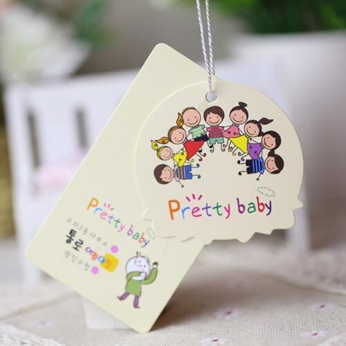 500pcs a lot customized paper hang tag/clothing swing tag labels/garment bag printed tags brand care labels logo