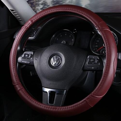 Car steering wheel cover four seasons cover car interior supplies leather car direction cover special price