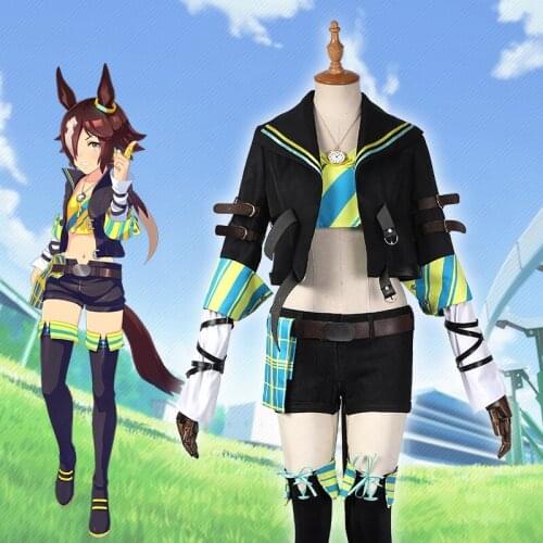 Anime Umamusume: Pretty Derby Season 2 Vodka Daily Dress SJ Uniform Full Set Cosplay Costume Halloween Women Free Shipping 2021