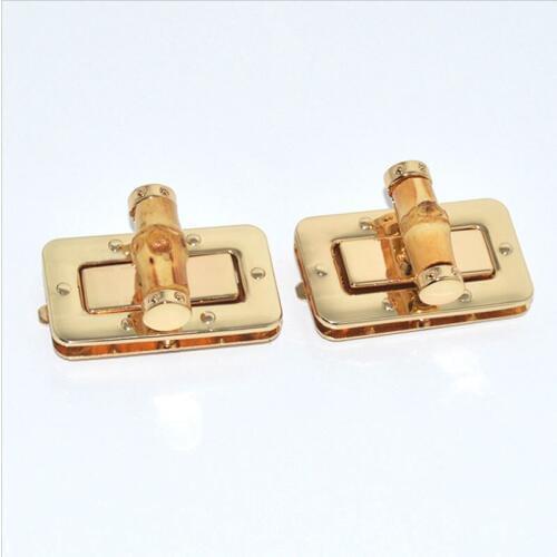Bamboo twist lock 25mm x 43mm,decorative lock, hardware for handbag and purses and accessories