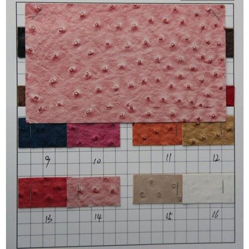 Free shipping/ Factory wholesale/ ostrich grain artificial leather/ quality PU leather ostrich grain series/ Ostrich Oil Leather