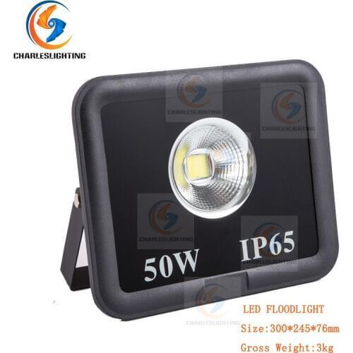 CHARLESLIGHTING 3 Years Warranty Ultra Bright COB LED Flood Lights 50W 8pcs Per Carton Proof Grade IP65 Lamp For Tennis Court