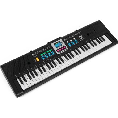 61 Keys Digital Music Electronic Keyboard Kids Multifunctional Electric Piano Keyboard for Piano Student and Microphone Function