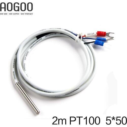 2M 5*50 PT100 Temperature Control Sensors