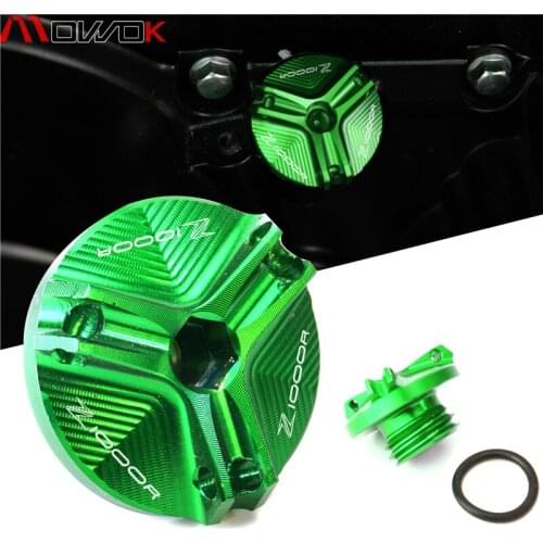 For Kawasaki Z1000R Z 1000R Z 1000 R 2017-2020 Motorcycle Accessorries CNC Engine Magnetic Oil Filter Drain Plug cover